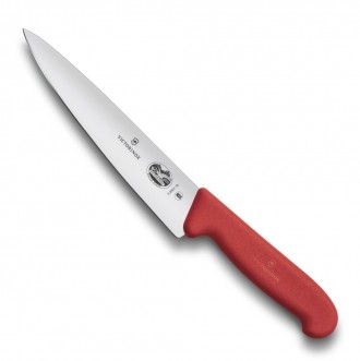 Разделочный нож Victorinox Fibrox 19 см, красный
Универсальный разделочный нож ш. . фото 2