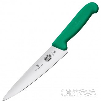 Разделочный нож Victorinox Fibrox 15 см, зеленый
 
Универсальный разделочный нож. . фото 1