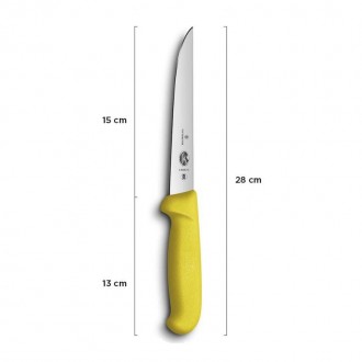 Обвалочный нож Victorinox Fibrox 15 см 5.6008.15
Универсальный разделочный нож ш. . фото 4