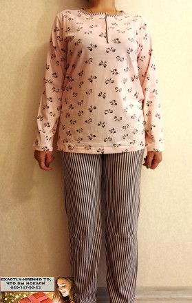 Пижама женская кофта и штаны трикотажная бантик размеры 48, 50
Современная модел. . фото 2