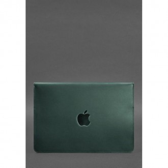 Шкіряний чохол-конверт на магнітах для MacBook Air 13 '' (з 2018 року) і Pro 13 . . фото 3