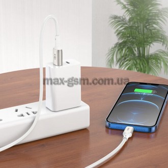 USB-кабель для зарядки и передачи данных Lightning, 1 м, разъемы из цинкового сп. . фото 3
