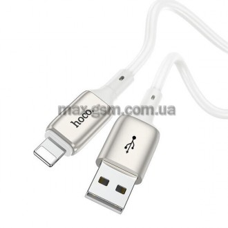 USB-кабель для зарядки и передачи данных Lightning, 1 м, разъемы из цинкового сп. . фото 2