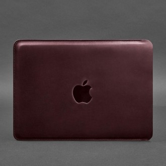 Шкіряний чохол для MacBook Pro 14 '' (з 2021 року)' виділяється плавністю ліній . . фото 4