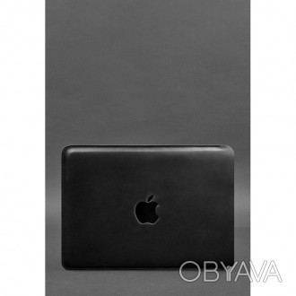  Шкіряний чорний чохол для MacBook Pro 14 '' (з 2021 року) вбереже пристрій від . . фото 1