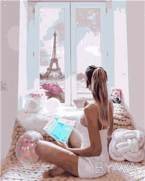 Картина для рисования по номерам Утро в Париже от производителя Стратег Хотите с. . фото 1
