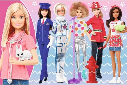 Пазлы Barbie Будь тем, кем захочешь от польского производителя Trefl Яркие и кра. . фото 3