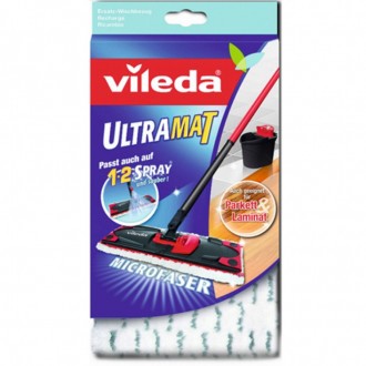 Сменный моп для швабры с держателем Vileda Ultramax XXL.UltraMat от Vileda очища. . фото 4