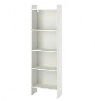 Книжный шкаф открытый IKEA Baggebo 50x25x160 см Белый (204.367.13). Киев. фото 1