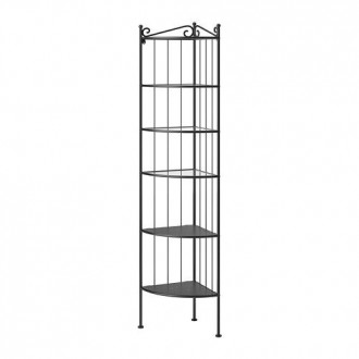 Угловой открытый стеллаж IKEA R&ouml;nnsk&auml;r Черный (600.937.65). Киев. фото 1