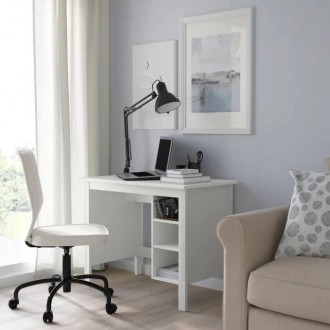Письменный стол IKEA BRUSALI 90x52 см БелыйОсобенности: Вы можете собрать все ка. . фото 5