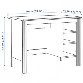 Письменный стол IKEA BRUSALI 90x52 см БелыйОсобенности: Вы можете собрать все ка. . фото 3