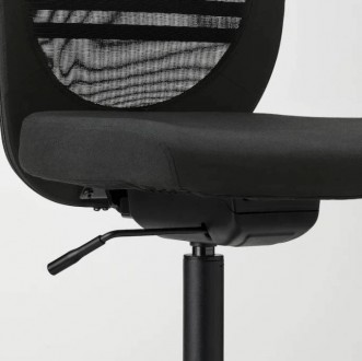Офисный вращающийся стул IKEA FLINTAN ЧерныйСидите удобно - высоту стула можно о. . фото 8