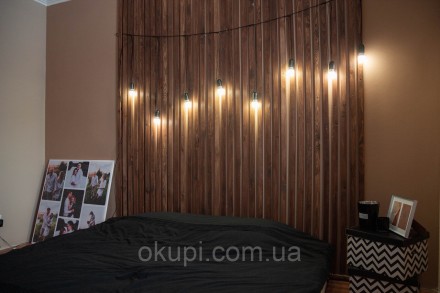Черная Ретро Гирлянда "Сосулька"- 31 экономная LED лампочка - длина от первой ла. . фото 5