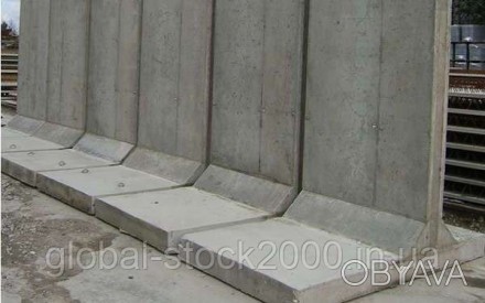 Залізобетонні підпірні стіни марки ІСА-17.
Розміри виробу :
Висота 1670 мм
Довжи. . фото 1