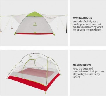 Трехместная.Ультралегкая палатка которая обеспечит Вам комфортный отдых в любую . . фото 5