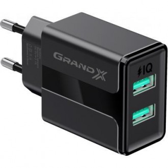 Зарядное устройство Grand-X CH-15UMB USB 5 В 2.4 А предназначено для питания и з. . фото 3