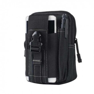 Тактическая мини-сумка на пояс для телефона, бумажника мужская. Прочная и портат. . фото 2
