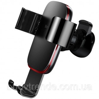 Автодержатель Baseus Metal Age Gravity Car Mount (SUYL-D) (Серый). . фото 4