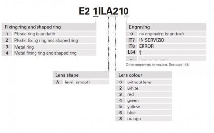 
	Cостав: (1x) E2 1ILA210: Световой индикатор серии E2, белая линза, (1x) E2 1BA. . фото 4