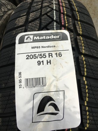 Продам НОВЫЕ зимние шины 205/55R16 91H MP93 Nordicca Matador (Чехия) - 2425грн /. . фото 3