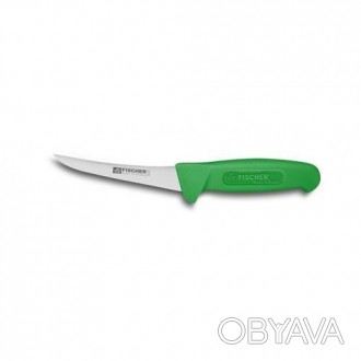 Нож обвалочный Fischer №25 150мм с зеленой ручкой. Смотрите этот товар на нашем . . фото 1