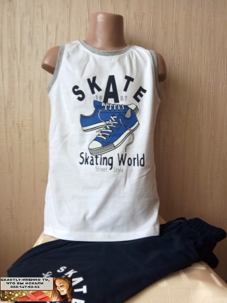 Летний детский костюм скейт для мальчика 6, 7 лет
Удобный и практичный комплект . . фото 2