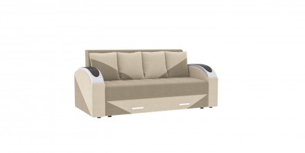 
Прямий розкладний диван ВІКОМеблі Komfort / Комфорт в бежевому кольорі виготовл. . фото 4