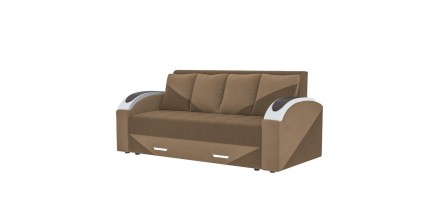 
Прямий розкладний диван ВІКОМеблі Komfort / Комфорт в темно-коричневому кольорі. . фото 3