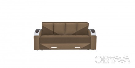 
Прямий розкладний диван ВІКОМеблі Komfort / Комфорт в темно-коричневому кольорі. . фото 1