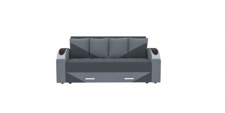 
Прямий розкладний диван ВІКОМеблі Komfort / Комфорт в графітовому кольорі вигот. . фото 2