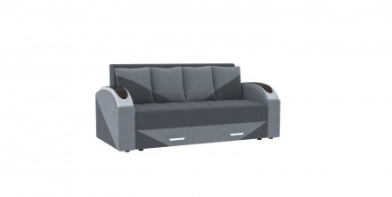 
Прямий розкладний диван ВІКОМеблі Komfort / Комфорт в графітовому кольорі вигот. . фото 4