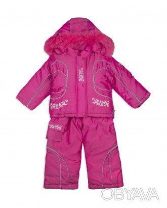 Комплект дитячий - куртка + зимовий комбінезон ідеально підходить для прогулянок. . фото 1