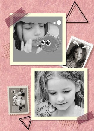 
Описание Фотокамеры детской с мгновенной печатью снимков Wi Fi 8019, бело-розов. . фото 6