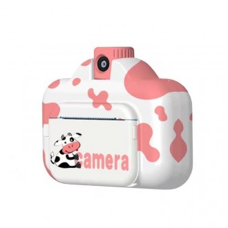 
Описание Фотокамеры детской с мгновенной печатью снимков Wi Fi 8019, бело-розов. . фото 3