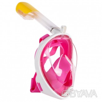 Полнолицевая панорамная маска для плавания FREE BREATH (L/XL) M2068G с крепление