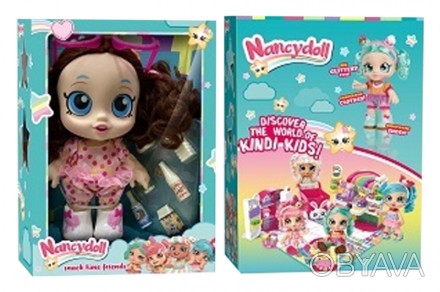 
Ігровий набір NANCY DOLLS NC2413 лялька Jessicake Kids+тістечка в комплекті 28 . . фото 1