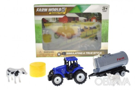 
Трактор "Фермер" з тваринами в коробці 798-A165 р.20,5*14,2*4,8см Детальніше ту. . фото 1