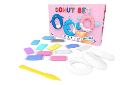 Легкий стрибаючий пластилін TM Moon Light Clay Donut Set ANIMALS. Івано-Франківськ. фото 1 Легкий стрибаючий пластилін TM Moon Light Clay Donut Set ANIMALS. Івано-Франківськ. фото 1