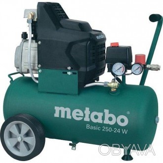  Metabo Basic 250-24 W – поршневой компрессор для простых работ в промышленности. . фото 1