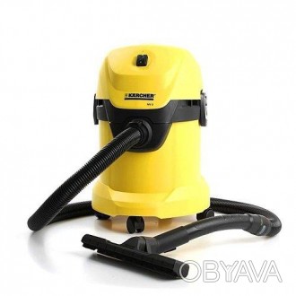 
Karcher WD 3 – компактный пылесос для сбора жидкостей, чистки автомобиля, уборк. . фото 1