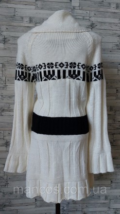 Вязаное платье Elisabetta Franchi черно белое женское
новое
Размер 44 (S)
Замеры. . фото 7