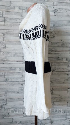 Вязаное платье Elisabetta Franchi черно белое женское
новое
Размер 44 (S)
Замеры. . фото 6