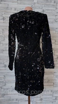 Нарядное черное платье Fashion с пайтками бархат
новое
Размер по бирке L,реально. . фото 9