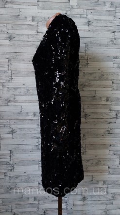 Нарядное черное платье Fashion с пайтками бархат
новое
Размер по бирке L,реально. . фото 8