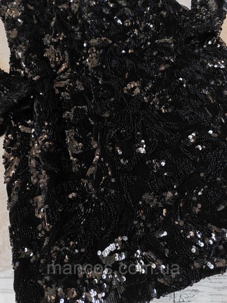 Нарядное черное платье Fashion с пайтками бархат
новое
Размер по бирке L,реально. . фото 4
