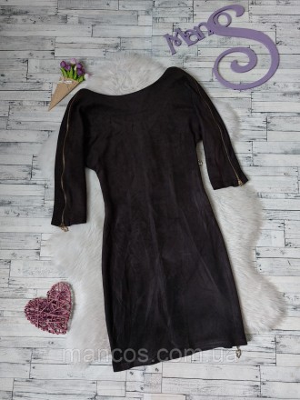 Платье Atmaze замшевое черное с молнией
новое
Размер 36 на 42 (XS)
Замеры:
длина. . фото 2