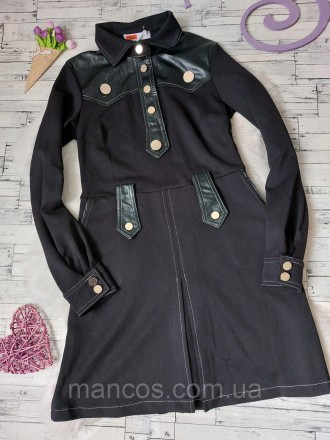 Платье Chia brand черное с кожаными вставками
новое, 2 шт.
Размер 44 (S)
Замеры:. . фото 3
