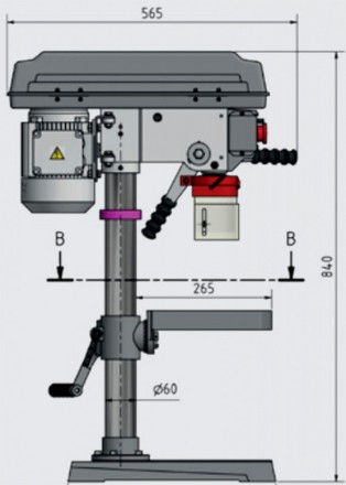 Станок сверлильный Optimum OPTIdrill B 17PRO basic
 
Особенности модели:
	Устойч. . фото 5