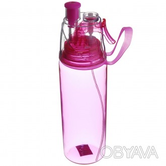  Спортивна пляшка A-PLUS 600 мл
(PB-600) РожеваЗаповнення рідинного балансу під . . фото 1